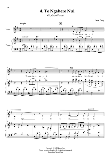 Te Ngahere Nui (No 4. from "Waiata Reorua mō te Rangatahi (Bilingual Songs for Young People)".