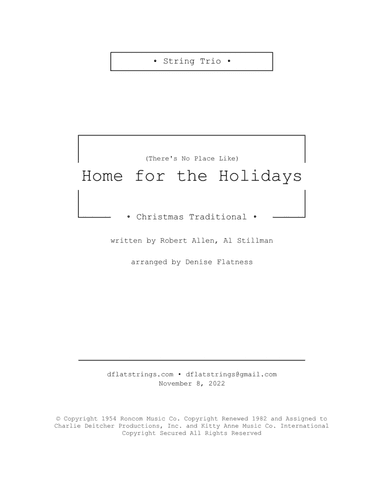 (there's No Place Like) Home For The Holidays