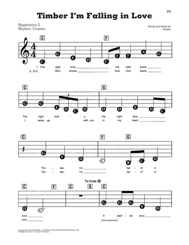 Timber I'm Falling In Love