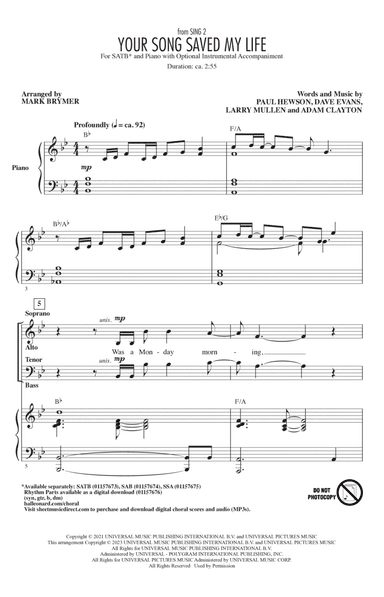 Your Song Saved My Life (from Sing 2) (arr. Mark Brymer)
