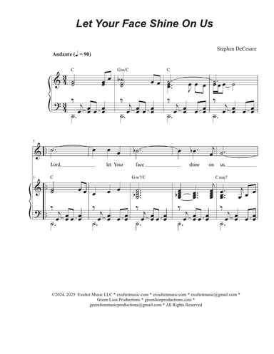 Let Your Face Shine On Us (Vocal solo)