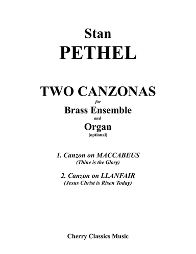 Two Canzonas for Brass ensemble and Organ (optional)
