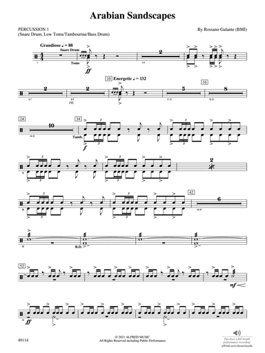 Arabian Sandscapes: 1st Percussion