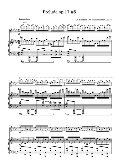 Scriabin Prelude op.17 #5