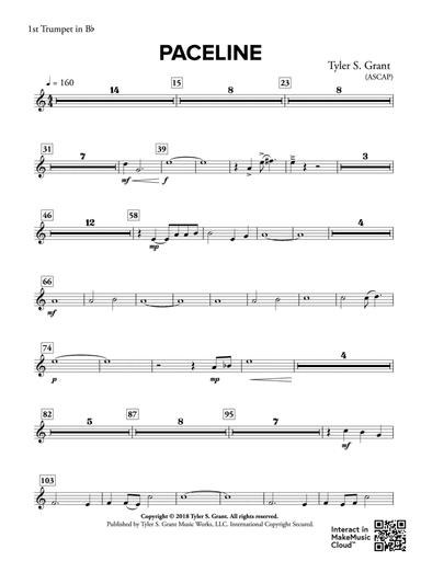 Paceline: 1st B-flat Trumpet