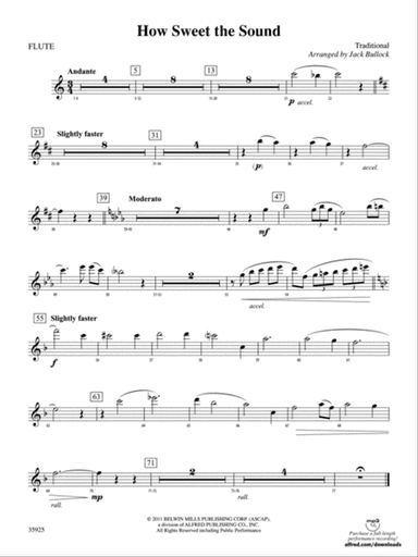How Sweet the Sound: Flute