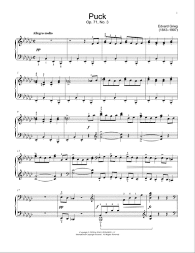 Puck, Op. 71, No. 3
