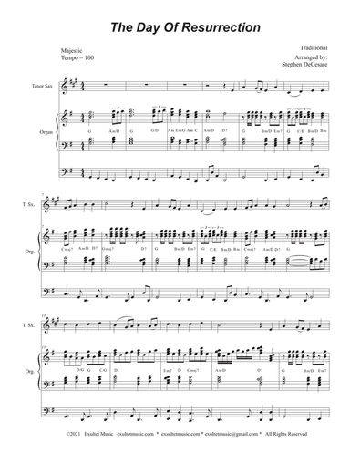 The Day Of Resurrection (Tenor Saxophone - Organ accompaniment)