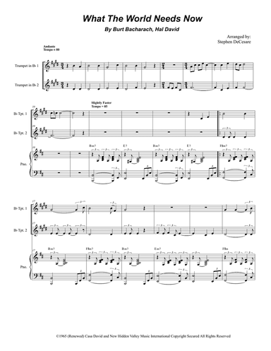 What The World Needs Now Is Love