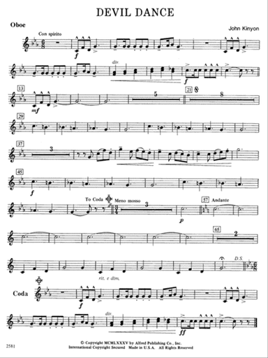 Devil Dance: Oboe