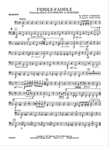 Fiddle-Faddle: Bassoon