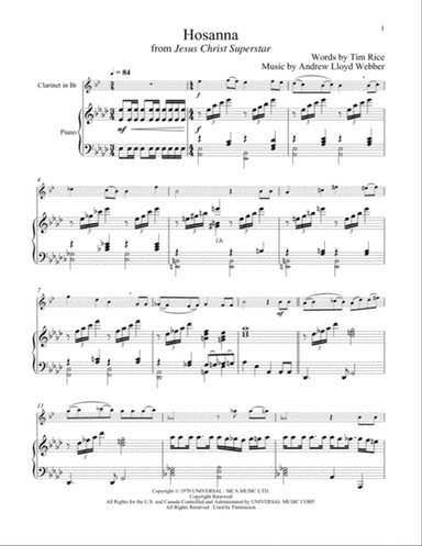 Hosanna (from Jesus Christ Superstar)