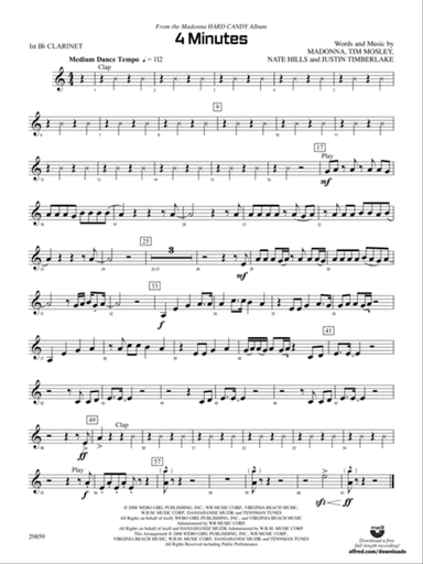 4 Minutes: 1st B-flat Clarinet