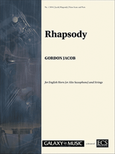 Rhapsody for English Horn & Strings (Piano Score)