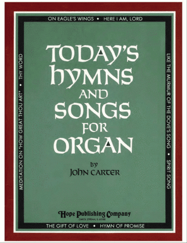 Today's Hymns and Songs for Organ-Digital Download