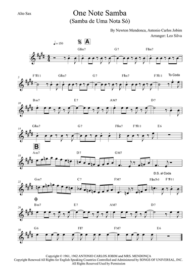 One Note Samba (samba De Uma Nota So)