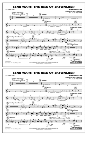 Star Wars: The Rise of Skywalker (arr. Matt Conaway) - 3rd Bb Trumpet