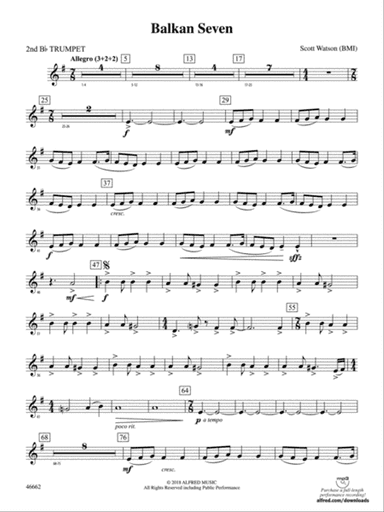 Balkan Seven: 2nd B-flat Trumpet
