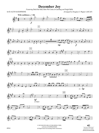 December Joy: E-flat Alto Saxophone