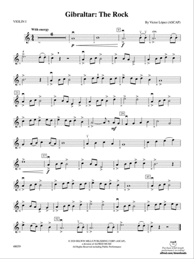 Gibralter: The Rock: 1st Violin