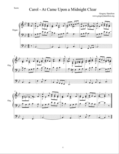 Carol - It Came Upon a Midnight Clear