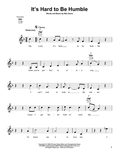 It's Hard To Be Humble