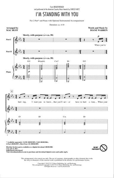 I'm Standing With You (from Breakthrough) (arr. Mac Huff)