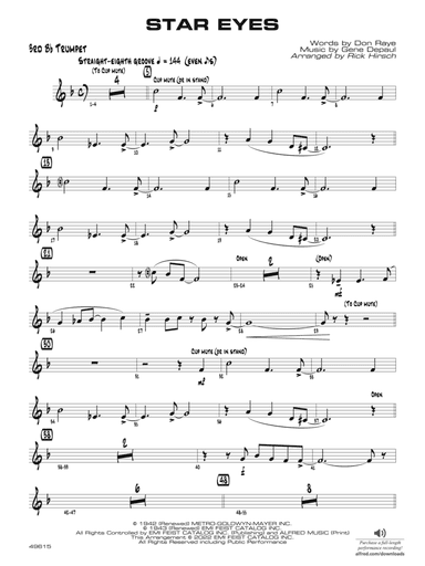 Star Eyes: 3rd B-flat Trumpet