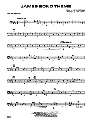 James Bond Theme: 3rd Trombone