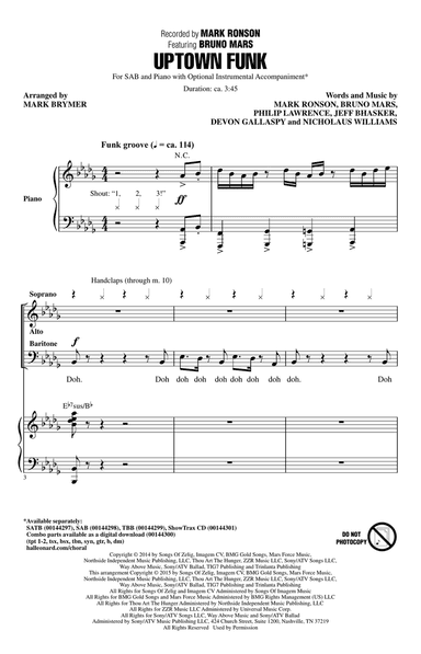 Uptown Funk (feat. Bruno Mars) (arr. Mark Brymer)