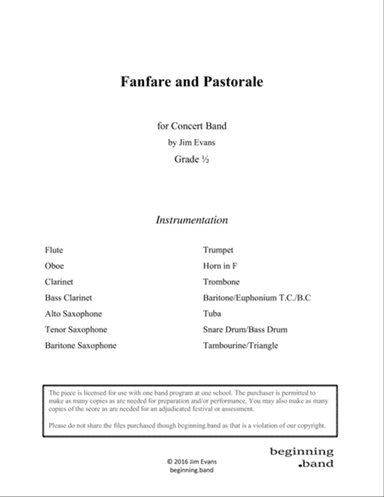 Fanfare and Pastorale