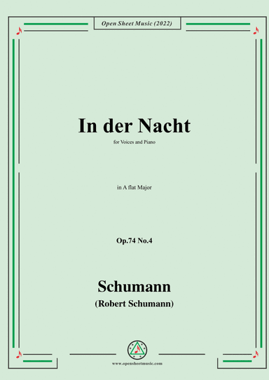 Schumann-In der Nacht,Op.74 No.4,in A flat Major