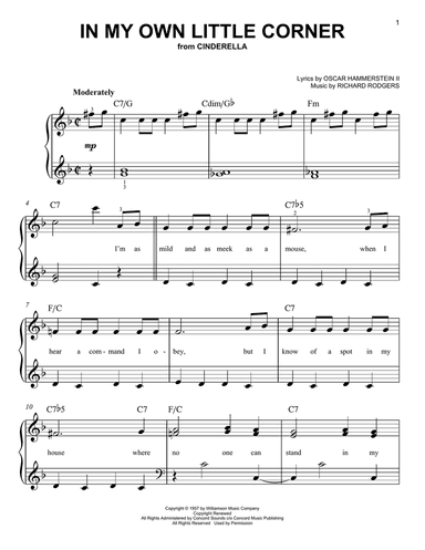 In My Own Little Corner (from Cinderella the Musical)