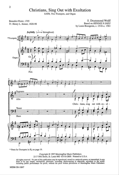 Christians, Sing Out with Exultation (Downloadable)