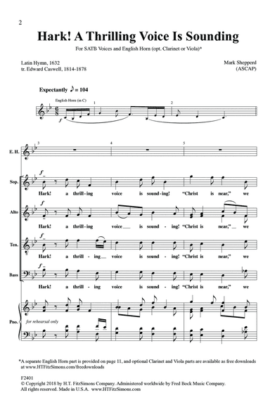 Hark! A Thrilling Voice Is Sounding