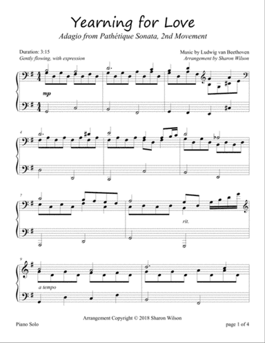 Yearning for Love (Adagio from Pathétique Sonata, 2nd Movement)
