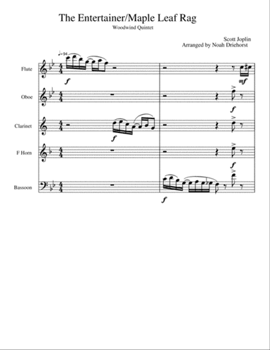 The Entertainer/Maple Leaf Rag