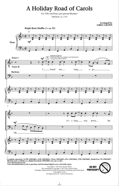 A Holiday Road of Carols