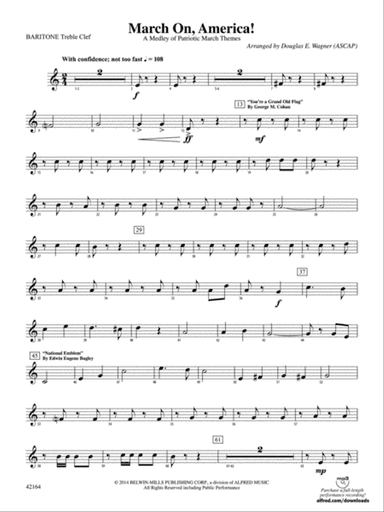 March On, America!: Baritone T.C.