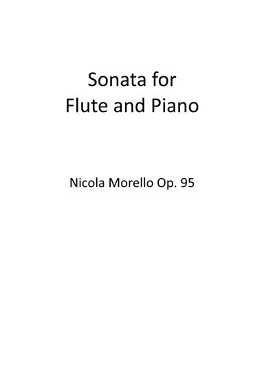 Sonata for Flute and Piano