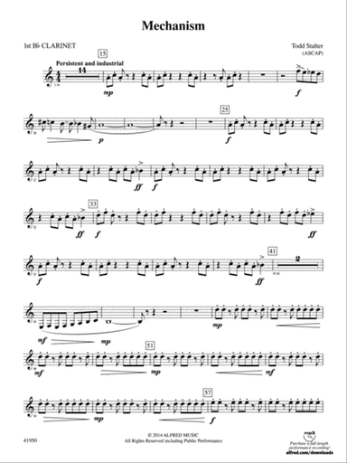 Mechanism: 1st B-flat Clarinet