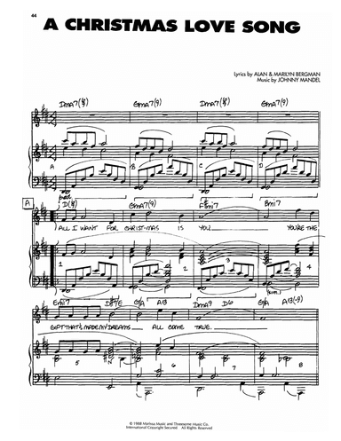 A Christmas Love Song