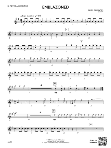 Emblazoned: E-flat Alto Saxophone