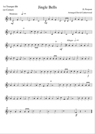 Jingle Bells for Brass Quintet arranged by David Catherwood