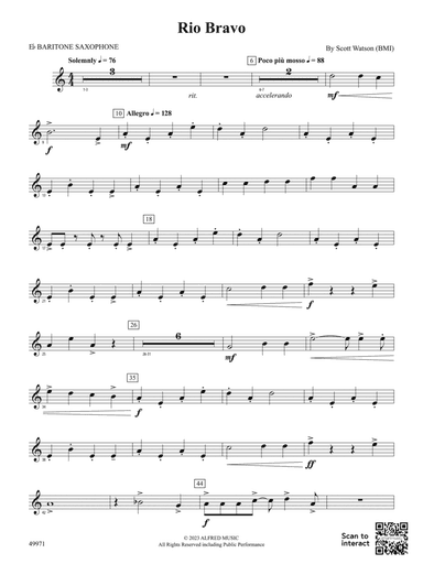 Rio Bravo: E-flat Baritone Saxophone