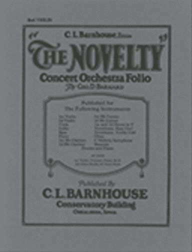 Novelty Concert Orchestra Folio