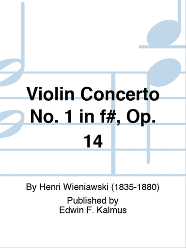 Violin Concerto No. 1 in f#, Op. 14