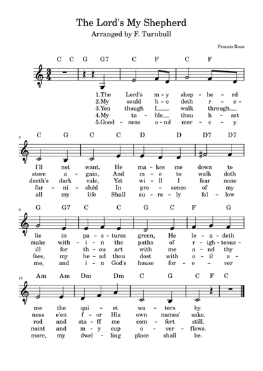 The Lord's My Shepherd