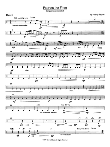 Four on the Floor: 4th Percussion
