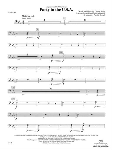 Party in the U.S.A.: Timpani